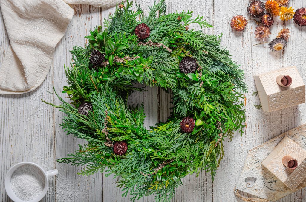 Advent wreath homemade